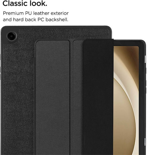 Eiger Hülle Galaxy Tab A9 Plus Klappdeckel Verstärkte Magnetischer Verschluss Funktion Schwarz