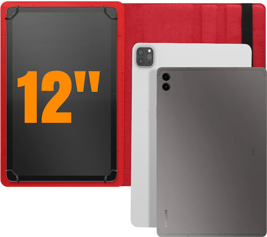 Avizar Universelle Tablet Hülle 12-Zoll 360° Drehbare Ventil Rote