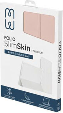 Mw Case iPad Pro 12,9” Folio Slimskin Serie Apple Pencil Halter Rosa