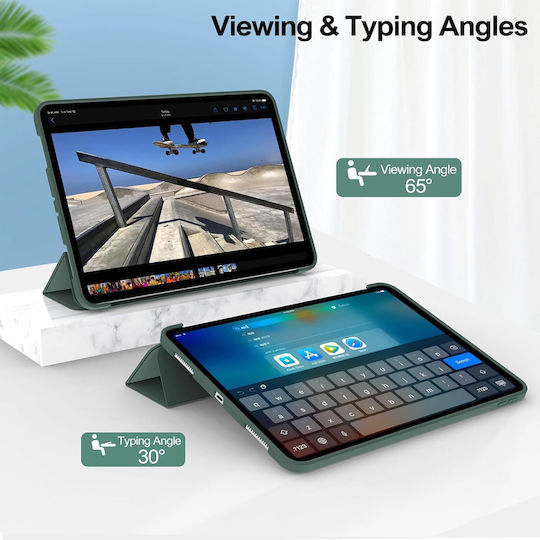Ultra Slim Case for Xiaomi Redmi Pad 2 11.0" 2025 Silicone TPU Smart Cover Sea Green