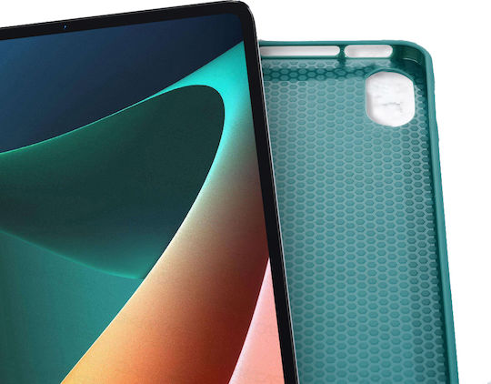Ultra Slim Case for Xiaomi Redmi Pad 2 11.0" 2025 Silicone TPU Smart Cover Sea Green