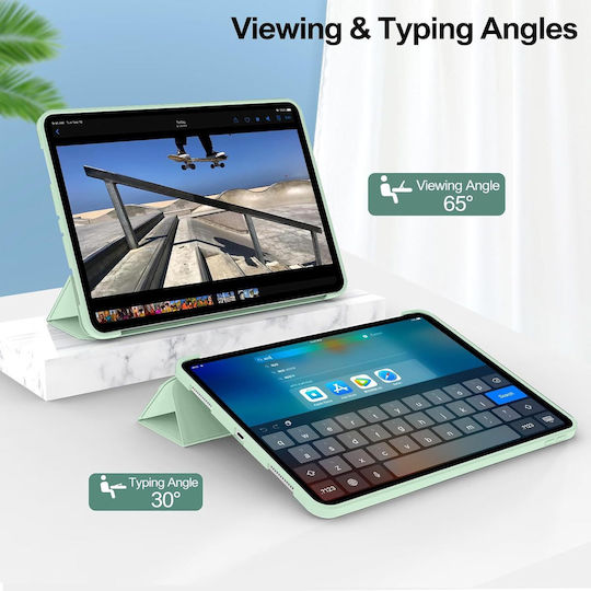 Ultra Slim Case For Xiaomi Redmi Pad 2 11.0" 2025 Silicone TPU Smart Cover Mint Green