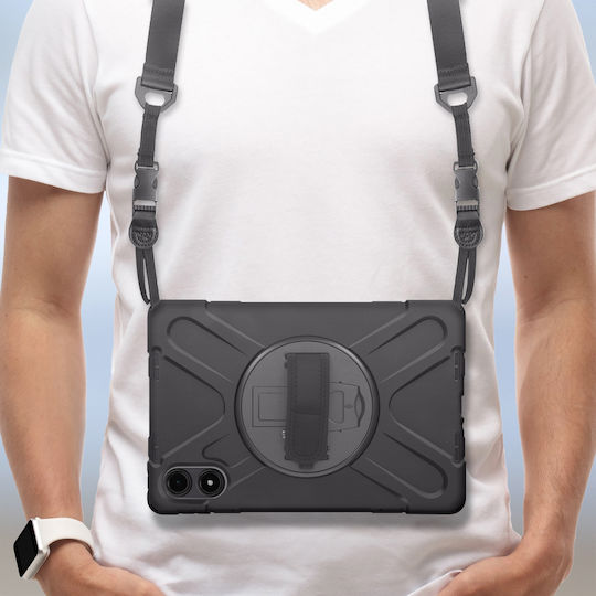 Avizar Shockproof Case Xiaomi Redmi Pad Pro Handle Support Strap Black