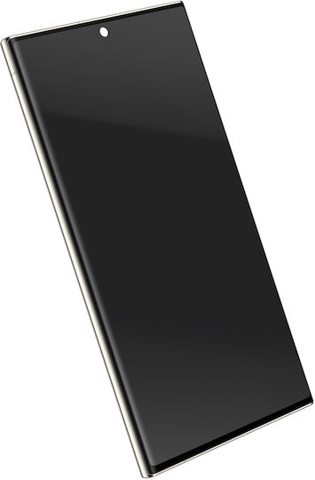 Clappio Screen with Frame Galaxy S23 Ultra Glass Soft OLED Display Beige