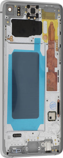 Relife Екран С Подрамка Galaxy S10 Бял