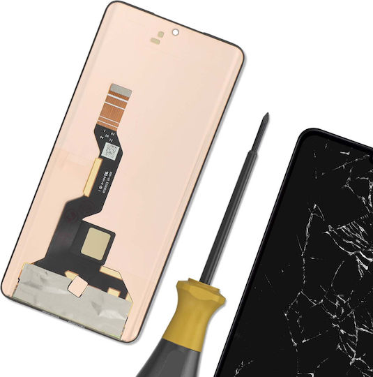 Relife LCD Екран Сензорен Панел Motorola Edge 50 Ultra Черен