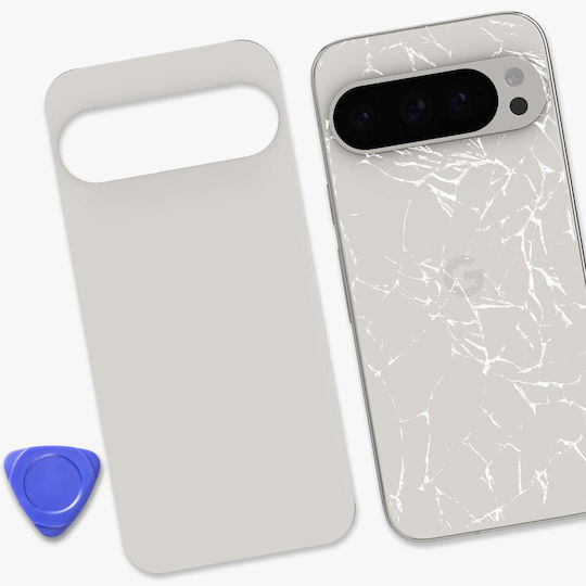 Clappio Replacement Rear Window Google Pixel 9 Pro White