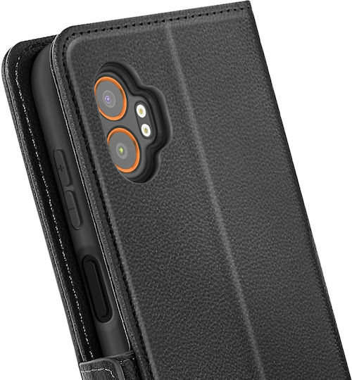 Avizar Klapphülle Galaxy Xcover 7 Pro Handgelenkriemen Brieftasche Halter Schwarz