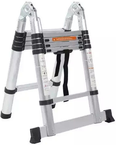 Kevard Telescopic Ladder Aluminum 16 of Steps with Maximum Height 5m