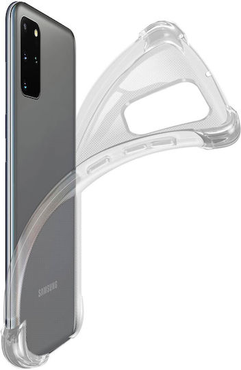 Schützende Handyhülle Galaxy S20+ Flexibel Stoßfest Verstärkte Ecken Transparent