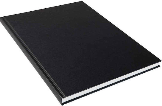 Σημειωματάριο Sketchbook K&p Σκληρό Μαύρο Εξώφυλλο A5 14,5x21cm