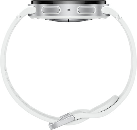 Samsung Galaxy Watch8 Aluminum 40mm Waterproof with Heart Rate Monitor (Silver - S/M)