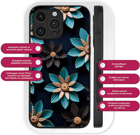 Sonique 3d Flower Series Case Oppo A5 Pro 5g Light Blue