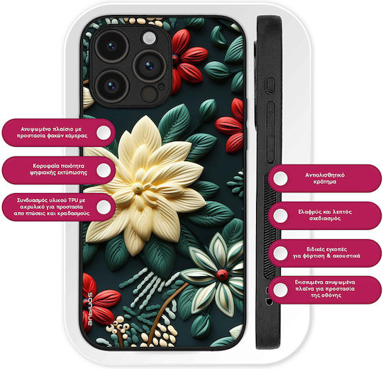 Калъф Sonique 3d Flower Series Oppo Reno13 5G Зелен