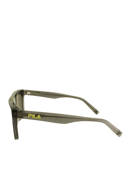 FILA Unisex Sunglasses with Gray Plastic Frame and Gray Lens SFI896 03GU