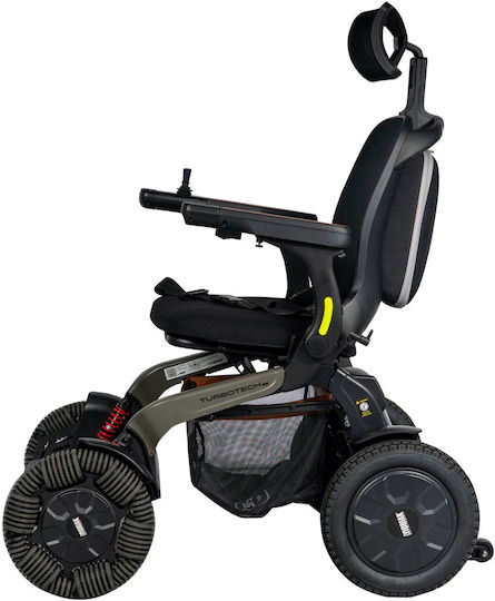 Mobiak Turbotech Ηλεκτροκίνητο Αναπηρικό Αμαξίδιο 12" Πτυσσόμενο 0805722 Γκρι