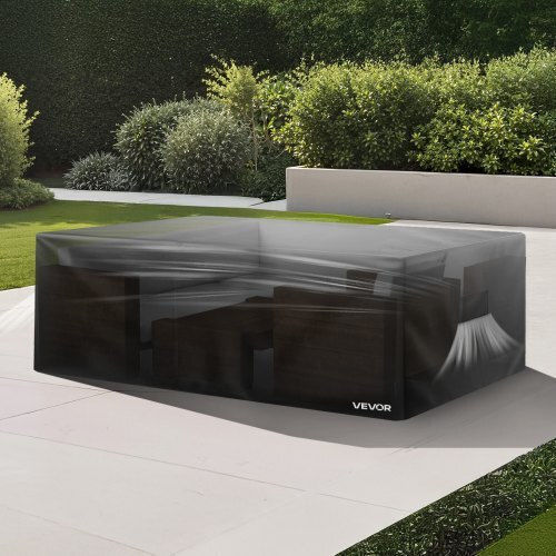 Vevor Waterproof Protective Sofa Cover 420x420x28cm In Black Color