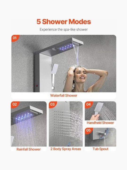 Vevor Shower Column without Mixer Gray