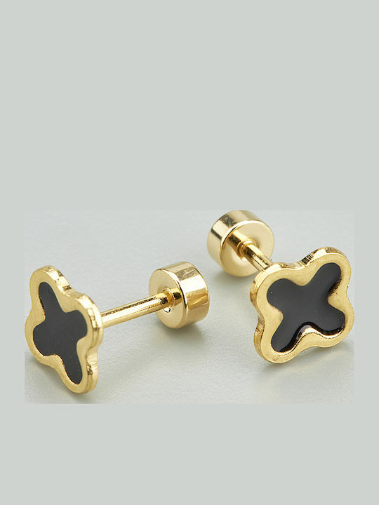 Hypoallergenic Gold Plated Kids Earrings Studs from Steel