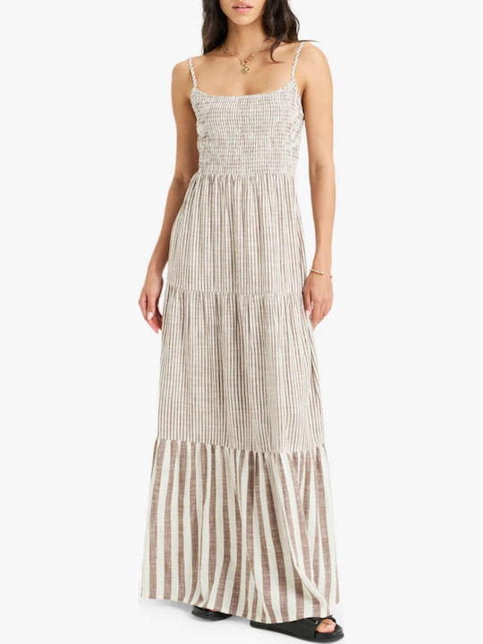 Tropical Glow Summer Maxi Dress with Ruffles