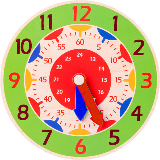 Clock Lernspiel zur Zeiterkennung aus Holz für 3+ Jahre