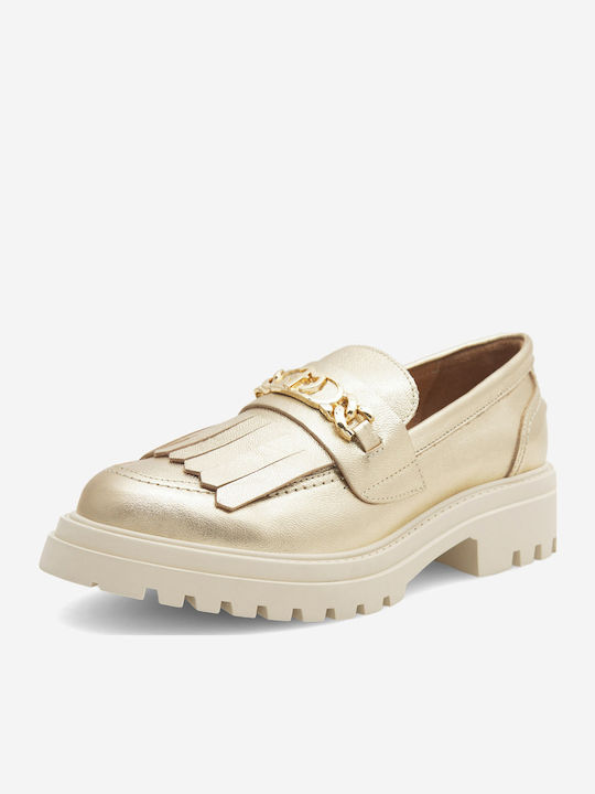 Women's Moccasins in Beige Color