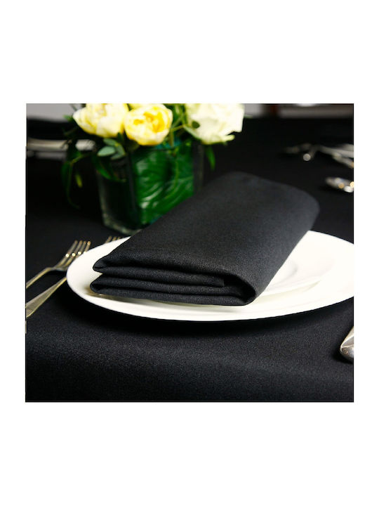 Set 10 Șervețele De Masă Kotonia Home Hotel 100% Bumbac Cretonne Mărime 40x40 Cm Negru