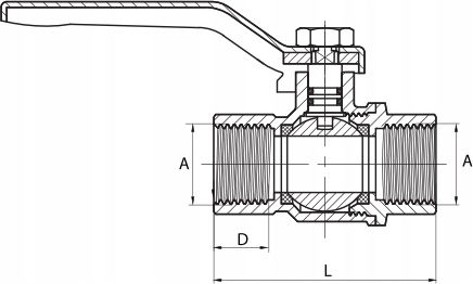 Gaz Ball Valve 2'