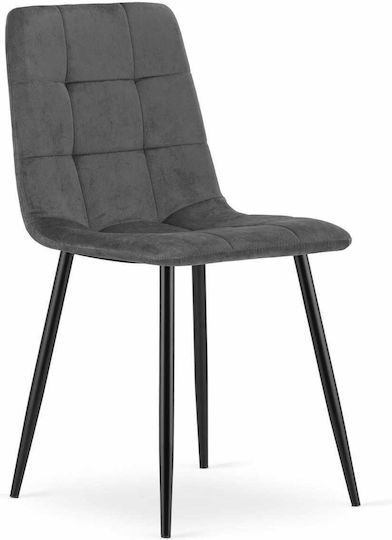 Chairs Dining Room 60x50x50cm 2pcs Dark Gray