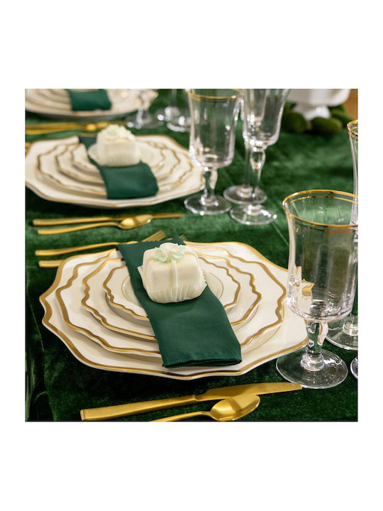 Kotonia Home Șervețel Bumbac Set 10buc Emerald Green 45x45cm