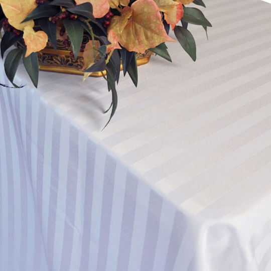 Kotonia Home Față de masă Din Bumbac Set Alb 180x320cm