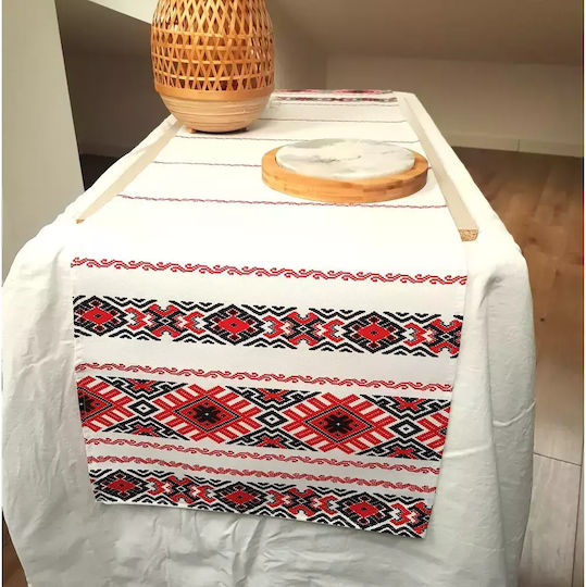 Kotonia Home Πετσέτα Φαγητού Βαμβακερή Σετ Rustic 45x150εκ.