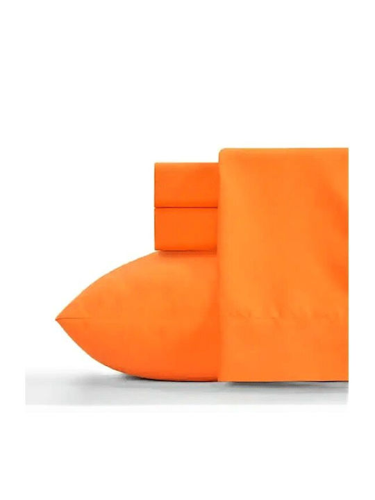 Kotonia Home Bettlaken Super-Doppel 220x240cm. Orange