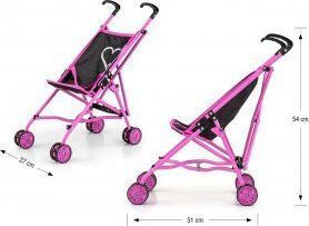 Milly Mally Doll Pushchair For Ages 3+