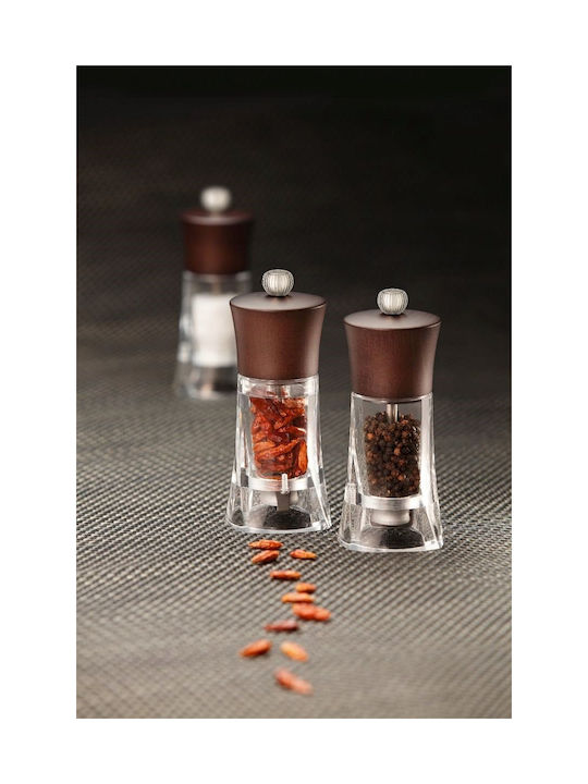 Peugeot Χειροκίνητος Μύλος Αλατιού Ξύλινος σε Μπεζ Χρώμα 14cm