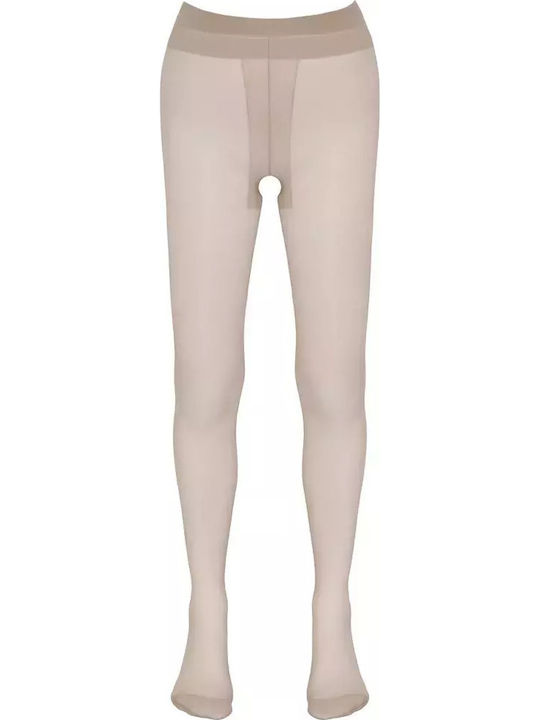 Cottelli Collection Crotch Sexy Κάλτσες Μπεζ