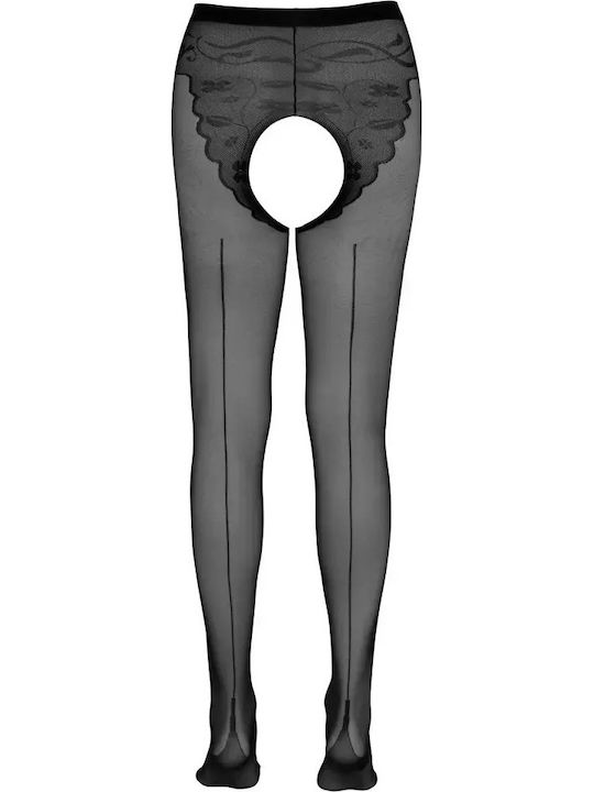 Cottelli Collection Offener Schritt Dekoration Auf Sexy Strumpfhose Schwarz