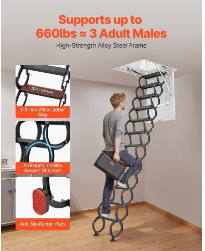 Vevor 12 Steps Boat Ladder
