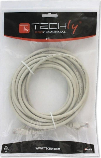 Techly U/UTP Cat.6 (Gigabit) Καλώδιο Δικτύου Ethernet 0.25m Γκρι