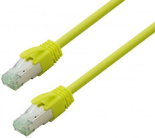 Tecline S/FTP Cat.7 (10Gbps) Καλώδιο Δικτύου Ethernet 5m Κίτρινο