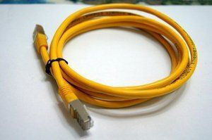 Telegärtner S/FTP Cat.6a Ethernet Network Cable 0.5m Yellow 1pcs