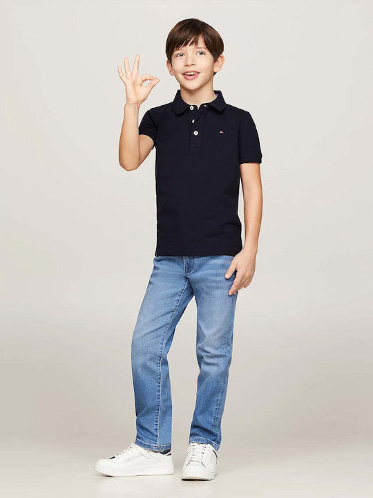 Kids' Polo Short Sleeve Navy Blue