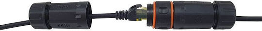 Equip S/FTP Cat.6a (Gigabit) Network Cable Ethernet Outdoor 7.5m Black