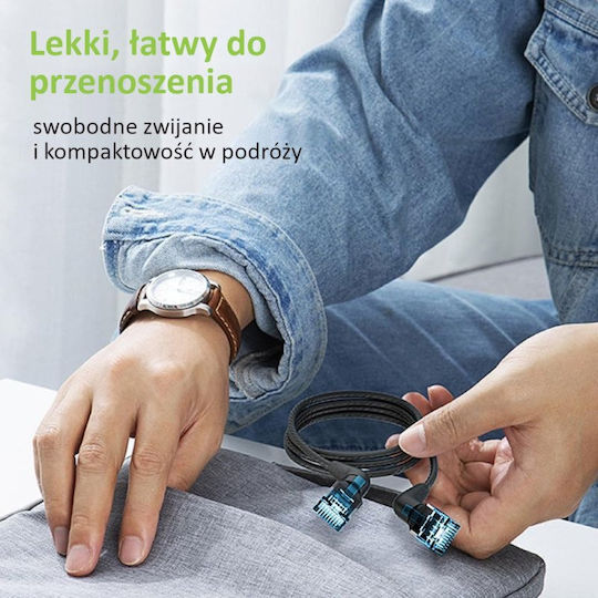 Techly U/UTP Kat.6a Ethernet Netzwerkkabel 2m Schwarzes