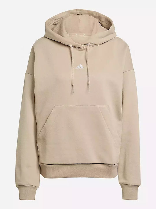 Essentials Women's Sweatshirt Hooded Beige