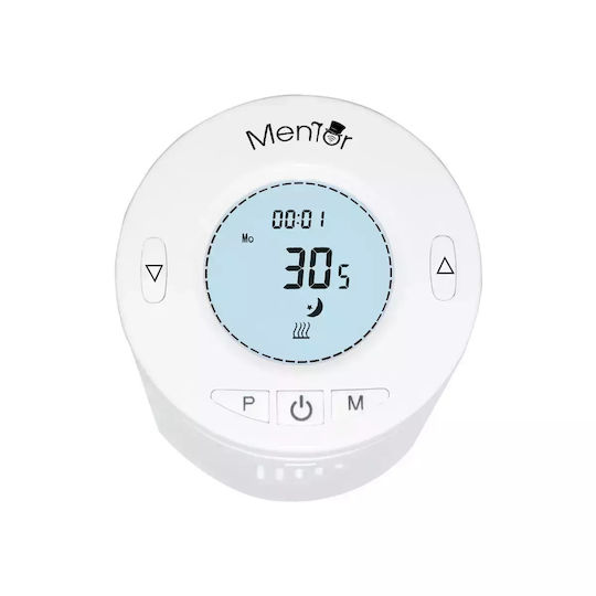 Kit Valve Termostatice Inteligente Pentru Radiator Mentor Tzb401 Zigbee Programabil Lcd Hub