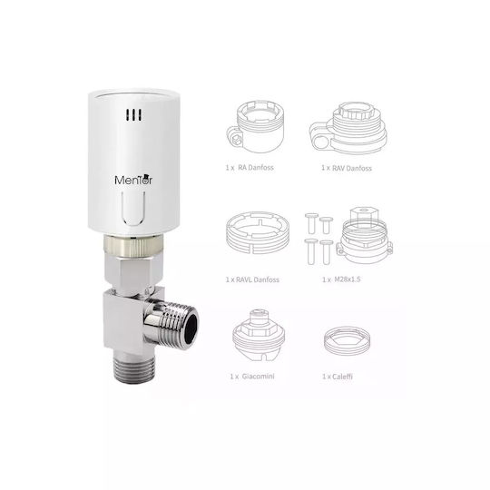 Thermostatic Radiator Valve Kit Smart Hub Mentor Tszb501 5.1 Zigbee Lcd
