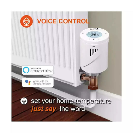 Kit Valvă Termostatică Inteligentă Pentru Radiator Mentor Tzb201 Zigbee Programabilă Lcd Hub