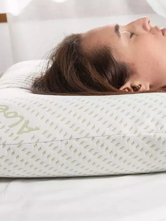 Alpha Foam Repose Aloe Vera Μαξιλάρι Ύπνου Memory Foam Ανατομικό 40x56x11cm