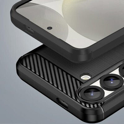 Powertech Carbon Case Mob-2005 Samsung A55 5G Black